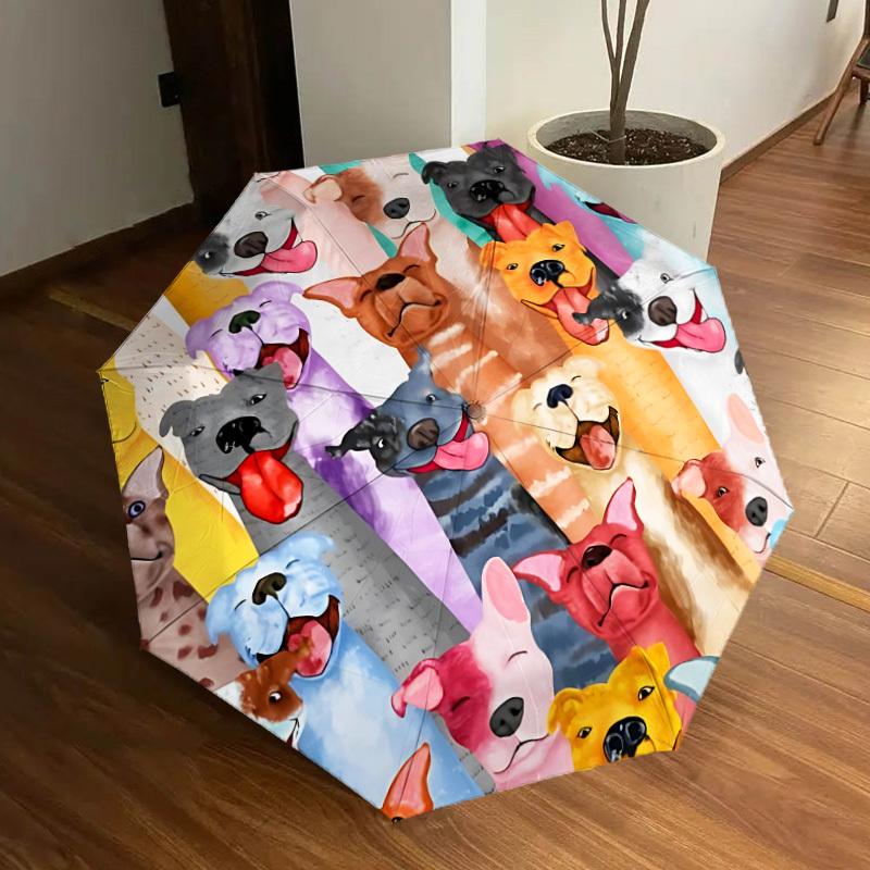 

1pc Pitbulls, Dogs Automatic Open/Close Umbrella, Formal Events - Ideal Gift for Family or Friends, Outdoor Accessory yy251211146