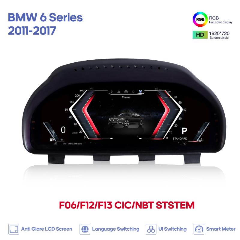 For BMW 5 Series GT 6 Series 7 Series X3 X4 X5 X6 2009-2017 Car Digital Cluster LCD Dashboard Carplay Cockpit Virtual Instrument