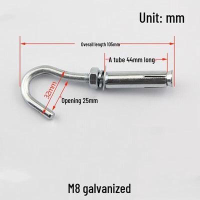 M8 Galvanized Expansion Anchor Hook