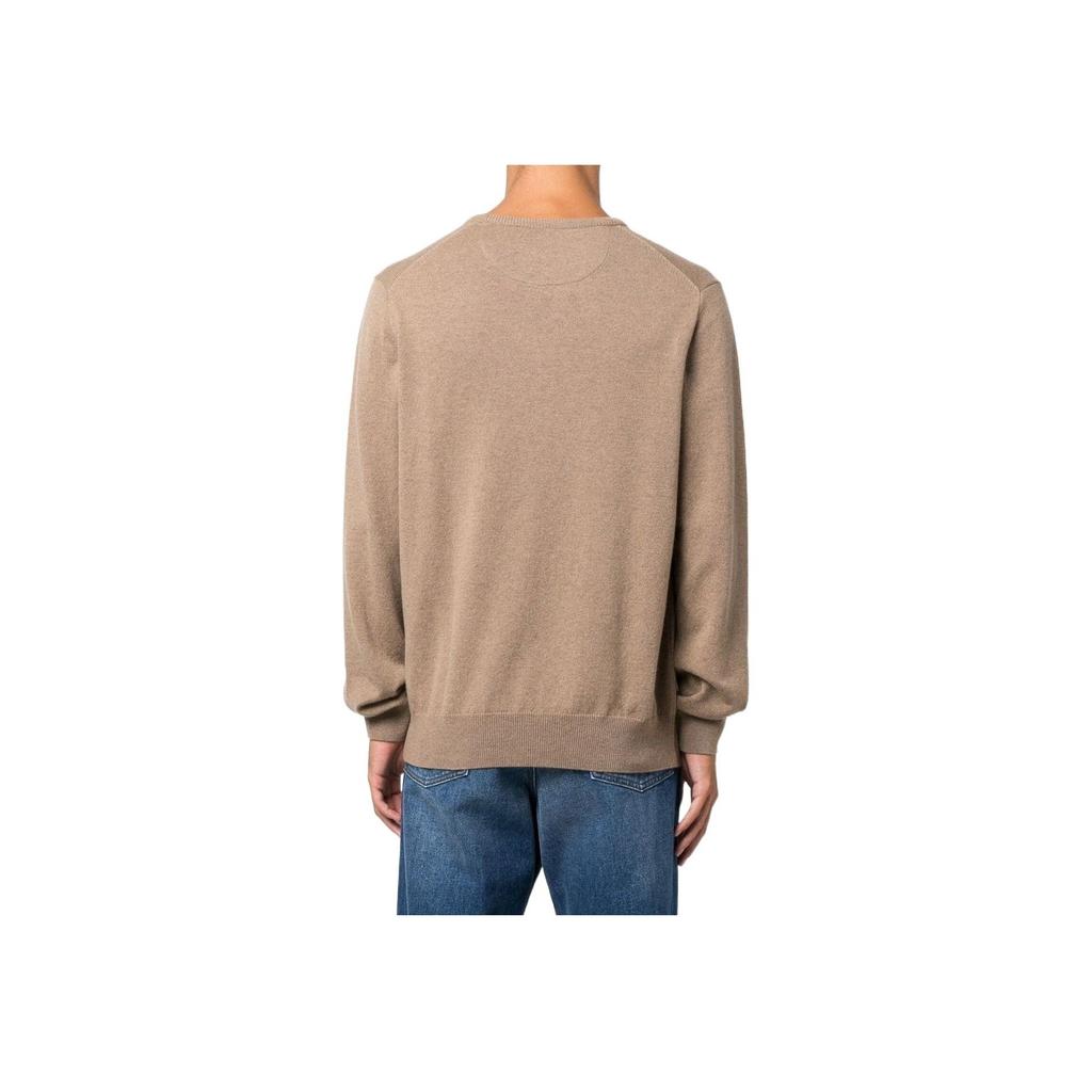 Polo Ralph Lauren Solid Color Simple Round Neck Fitted Long Sleeve Sweater Men Sweater Brown 710876714-011