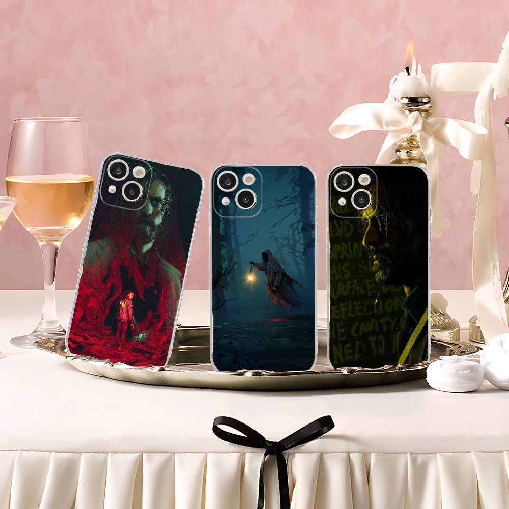 Horror Game A-Alan W-Wake Anime Phone Case For IPhone 16 15 14 13 12 Mini 11 Pro XS Max X XR SE 6 7 8 Plus Soft Silicone Cover