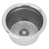 With Spoon Brush Refillable Coffee Filter 304 Stainless Steel Coffee Capsule Cup  Cafe Use