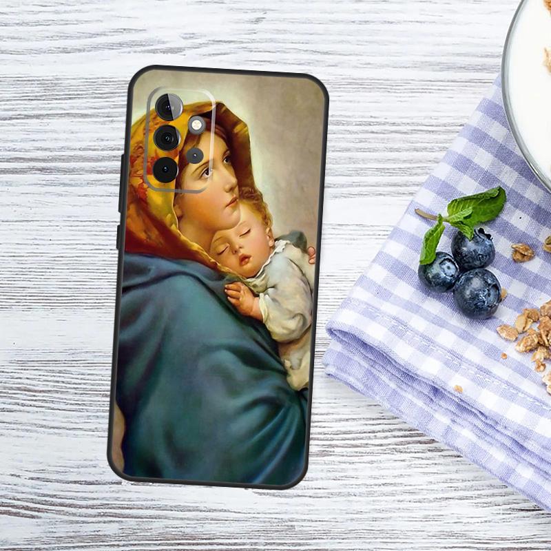 Virgin Mary And Jesus Case For Samsung Galaxy A52 A53 A16 A26 A36 A56 A55 A35 A15 A32 A12 A33 A13 A14 A34 A54 A17