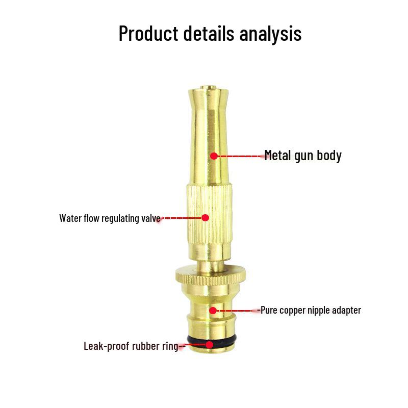 Zahradní tryska z vysokotlaké slitiny: Víceúčelová stříkací pistole na zalévání a mytí auta