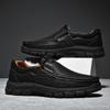 Fashion Fashionable Men's Cowhide Leather Casual Shoes Outdoor Leather Mountaineering Shoes Men Loafer Shoes 2025