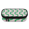 Pencil Bag Smooth Zipper Spacious Storage 300D Polyester with Main Storage Mesh Pocket and Organized Pen Holders for Classroom Use