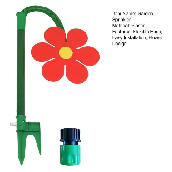 Dancing Daisy Lawn Sprinkler Crazy Daisy Garden Sprinkler 360-Degree Rotating Sun