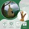 Hummingbird Houses for Outside Hanging, Natural Grass Hanging Bird Hut, Hand Woven Bird Nest, Large Wren Finch Bird House for Garden Window Outdoor