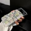 Luxury Rhinestone Pearl Flower Phone Case for Samsung Z Flip 8/7/6 Fold