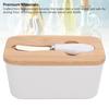 500ml Ceramic Butter Dish with Lid Sealed Freshness Keeping Easy Cleanup Butter Box Container