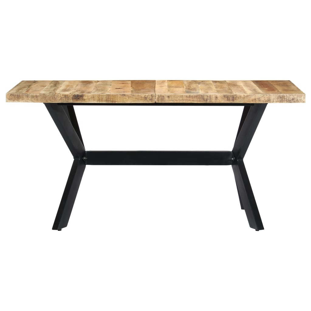 VidaXL Esstisch 140x70x75 cm Raues Mangoholz