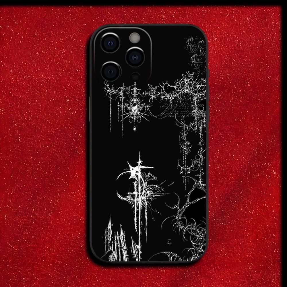 

Готичний Кібер Сигіл Хрест Чохол для Телефону Для iPhone 17 16 16e 15 14 13 12 11 Pro Max Mini SE 2020 2022 XS XR 7 8 Plus Задня Кришка iPhone XS