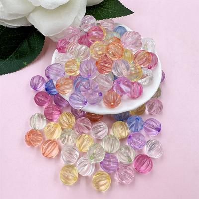 Home Party Supplies DIY Schmuck Halskette Armband Klare Laternenperlen 11mm Perlenmaterial Schlüsselanhänger Zubehör 100 Stück Acryl