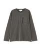 AVIREX L/S FADE WASH MA-1 POCKET women's S 410 charcoal 783-4230605