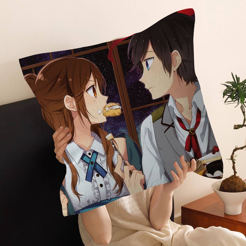 Horimiya Anime Cushion Cover Pillow Cover Decor Pillowcase Printed Cushion Case for Couch