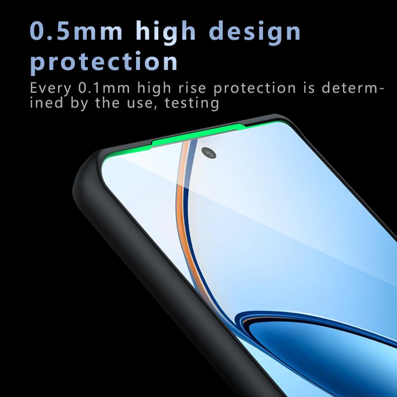 For Realme 12 Pro+ TPU Border Case Cover 3D Intergrated Button Case for Realme 12 Pro Anti Drop Airbag Cover Mobile Phone Coques