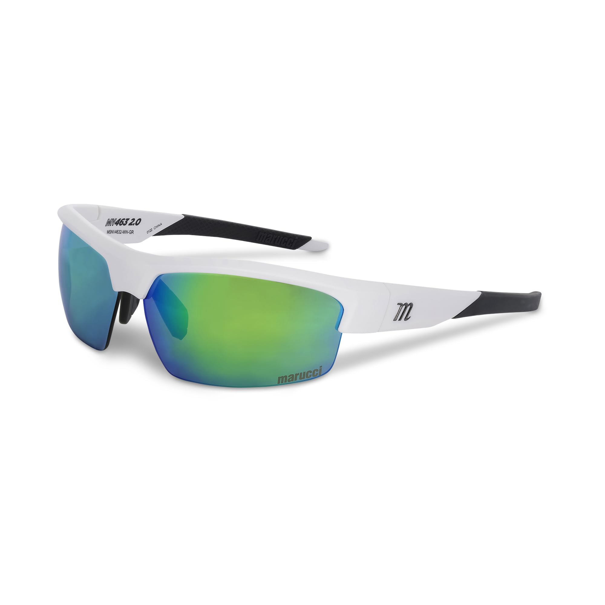 

Marucci - MV463 2.0 Matte White-With Green Mirror (MSNV4632-MW-GR)