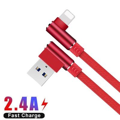 1M/2M/3M Καλώδιο Lightning 90 μοιρών για καλώδιο δεδομένων γρήγορης φόρτισης Iphone