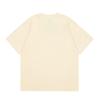 Mens Loose Fit Cotton T-Shirt With Red Line Heart Print Casual Top