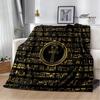 3D Egyptian Pharaoh Oracle Black Cat Printed Blanket Warm Flannel blankets Home bed linings blankets for beds Birthday Gift