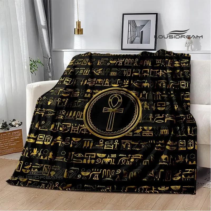 3D Egyptian Pharaoh Oracle Black Cat Printed Blanket Warm Flannel blankets Home bed linings blankets for beds Birthday Gift
