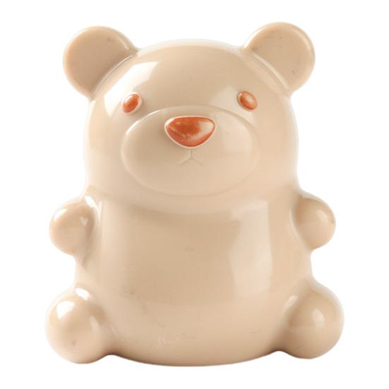 

Щетка для ногтей Yousheng с ручкой в форме мультяшного медведя, щетка для чистки ногтей для детей и взрослых, мягкая массажная щетка с щетиной бежевый