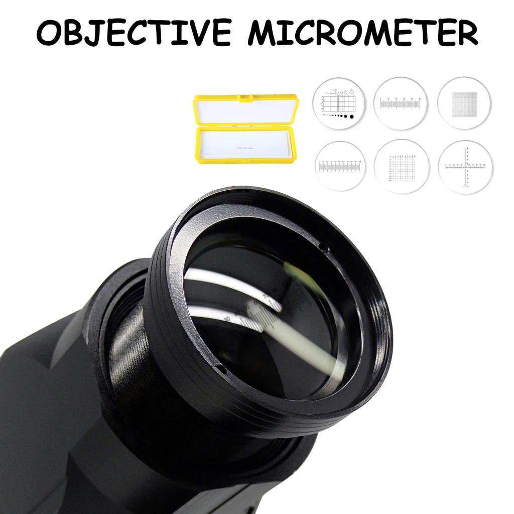 C1-C7 Microscope Calibration Slide High Precision Stage Micrometer Ocular Reticle Eyepieces Calibration Ruler Slides