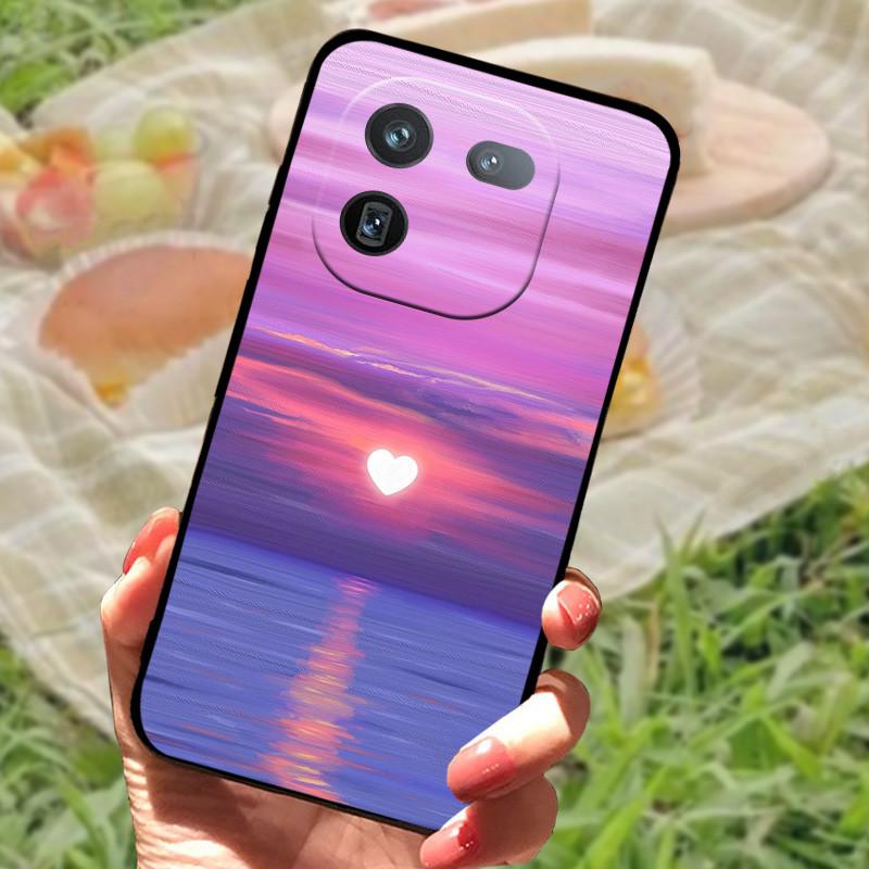 For Vivo IQOO 12 Pro Case Soft Marble Black Silicone Phone Back Cover For Vivo IQOO 12 Pro Case Cover IQOO12 Pro Coque Funda