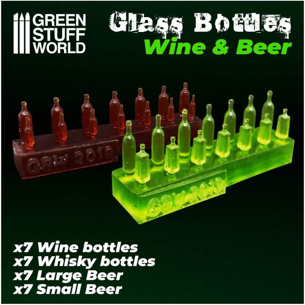 Green Stuff World Weinflasche Bierflasche Miniatur & Set, Zubehör, GSWD-2200