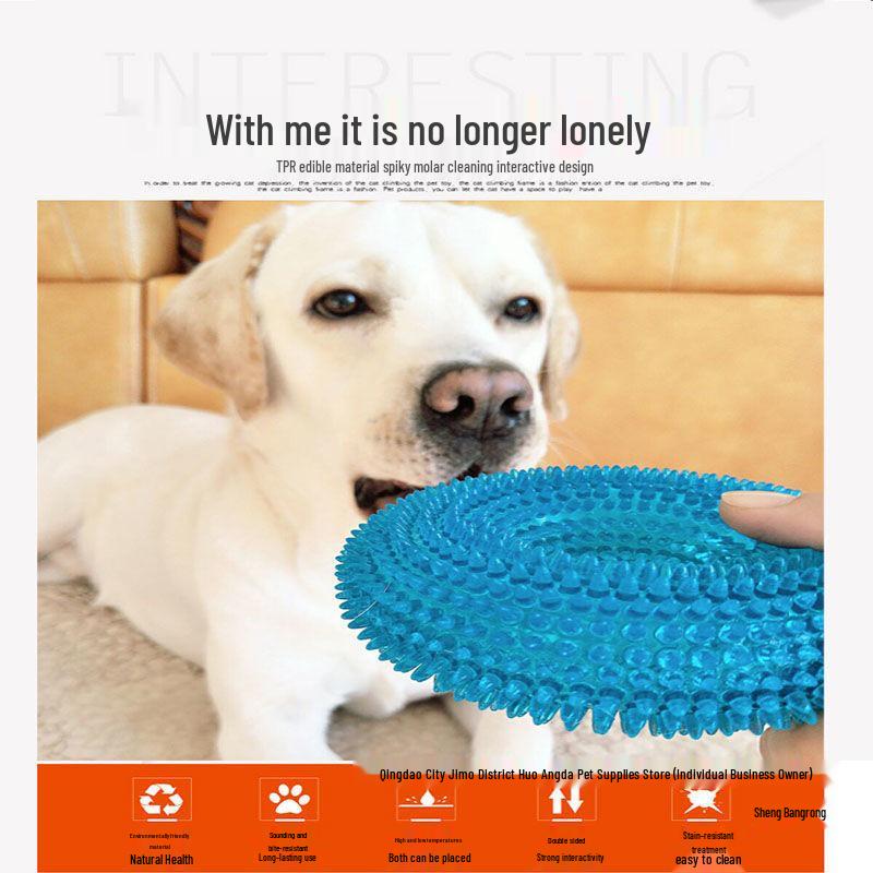 Squeaky Molar Ball: Durable, Bite-Resistant Toy for Medium & Large Dogs