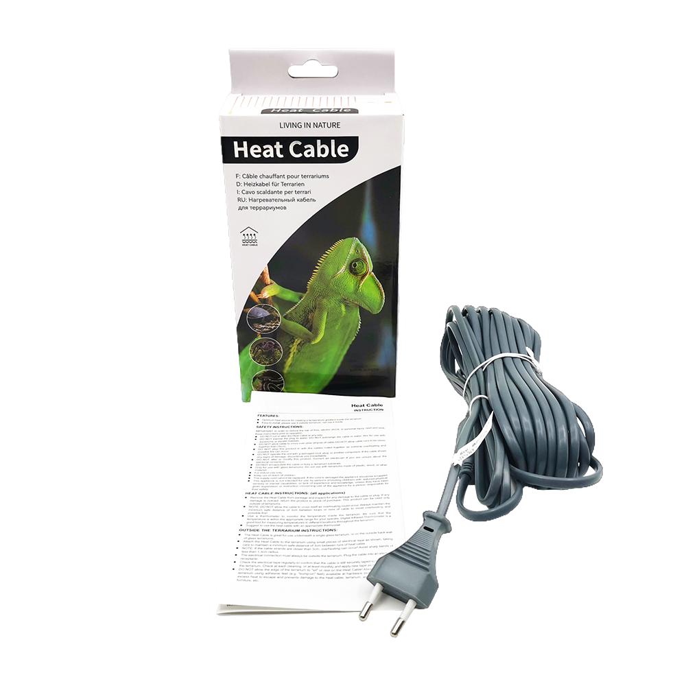EU/US/UK/AU Plug Reptile Care In Pet Accessories Water-proof Silicone Rubber Reptile Heat Cable for Warming Vivarium Bottom Pet Room Reptiles Heat Mat