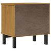 Vidaxl Szafka Nocna Flam, 49X35X50 Cm, Lite Drewno Sosnowe