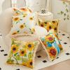 Linen Digital Print Tassel Cushion Light Luxury High-end Bedside Cushion