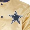 M&n Lightweight Satin Veste - Dallas Cowboys Gold