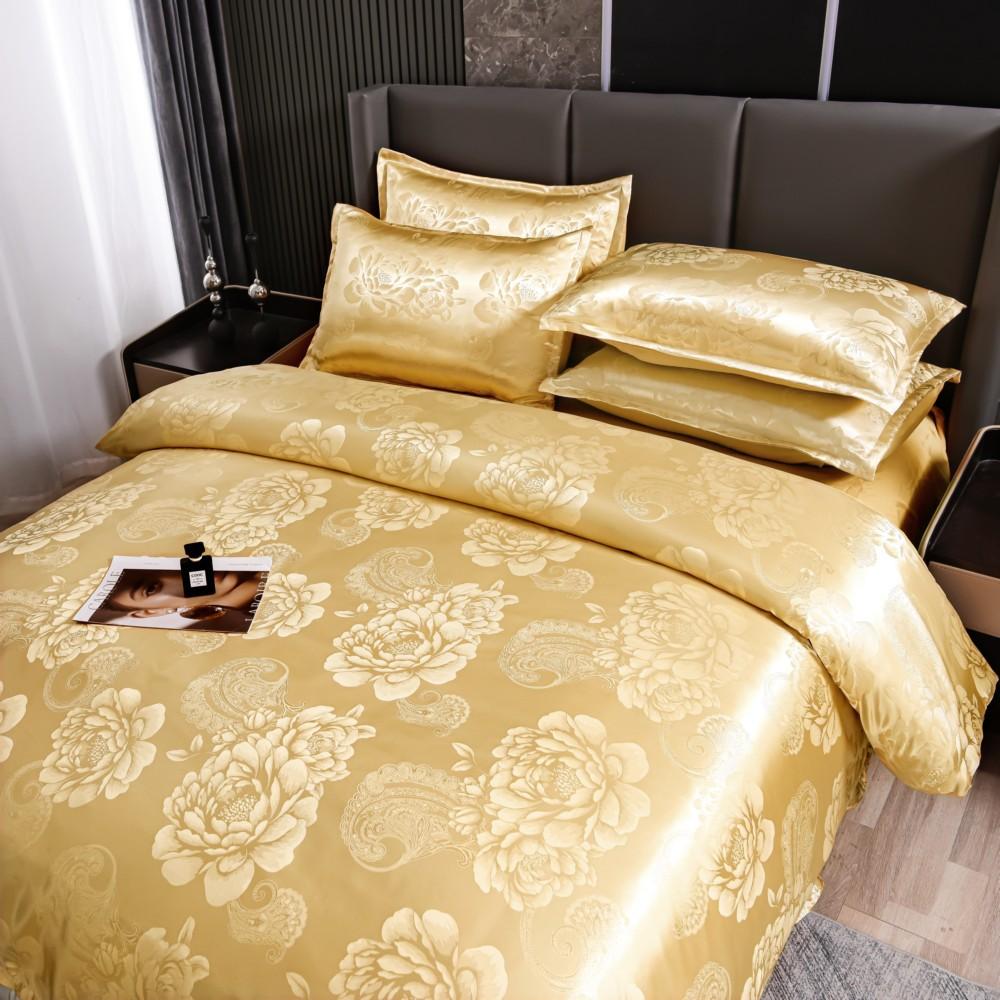 Wedding Bedding European Jacquard Quilt Cover Three-Piece Set American
