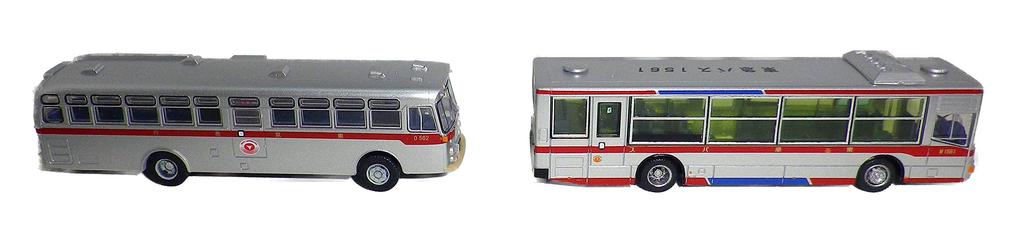 TOMYTEC The Bus Collection Tokyu Bus Original New and Old Long Car Set