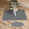 Eva Cat Litter Mat - Double Layer, Anti-Tracking, Washable, Extra Large, Sand Control, Pet Supplies.