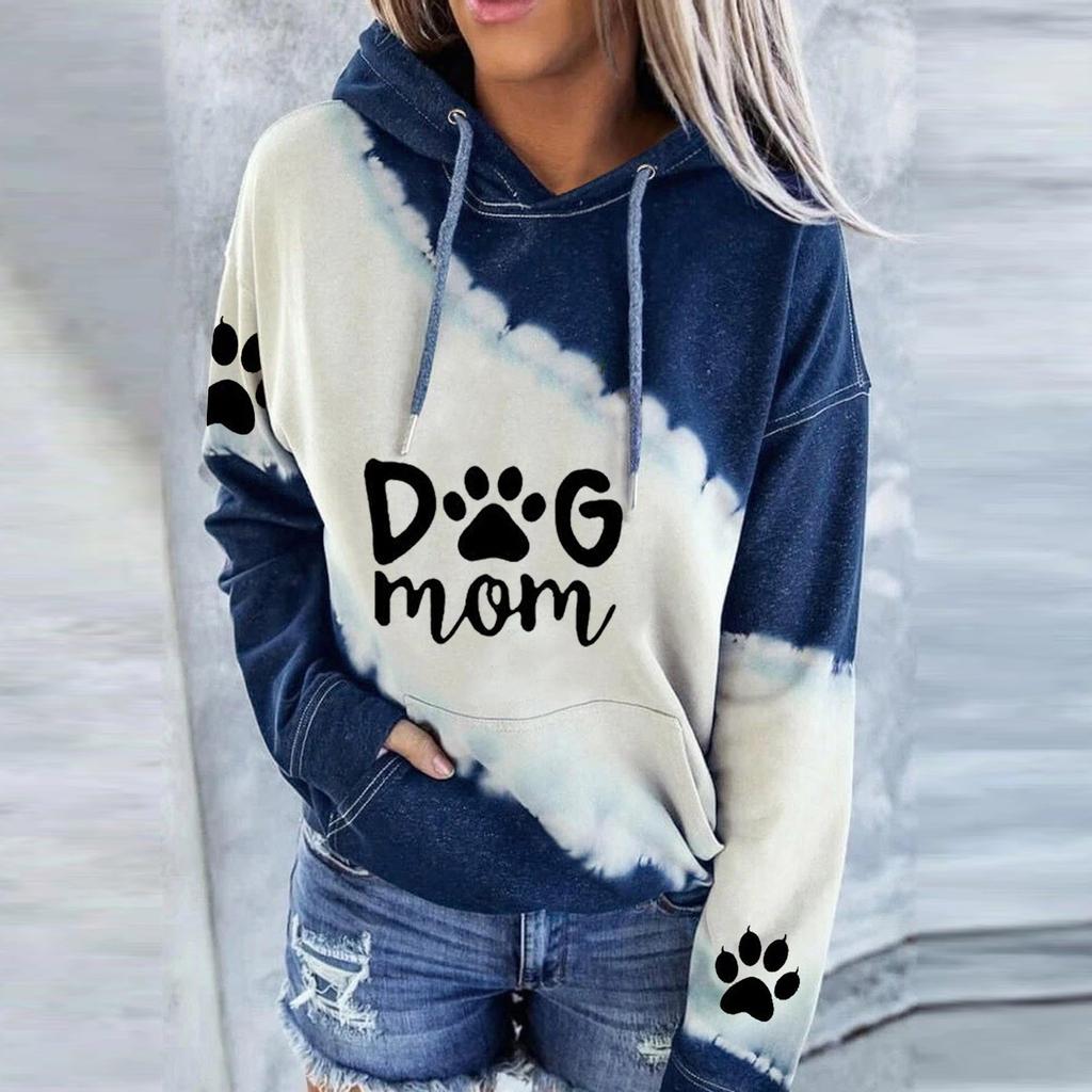 Long-sleeved Hooded Printing Leisure Women's Blouse Women Simple Loose Hoodie Y2k Street Sweatshirt Sportwear Casual Tops