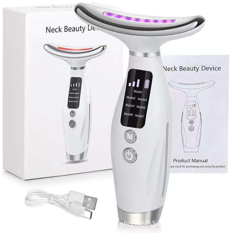 LED Beauty Massager for Neck & Face - Portable Skin Lifting & Firming Device