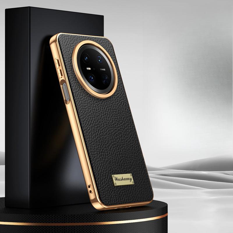 

Чехол для телефона Huawei Mate70pro из телячьей кожи Того HUAWEI Противоударный M70 Всесторонний Мужской Чехол из Натуральной Кожи Huawei Mate 70Pro +