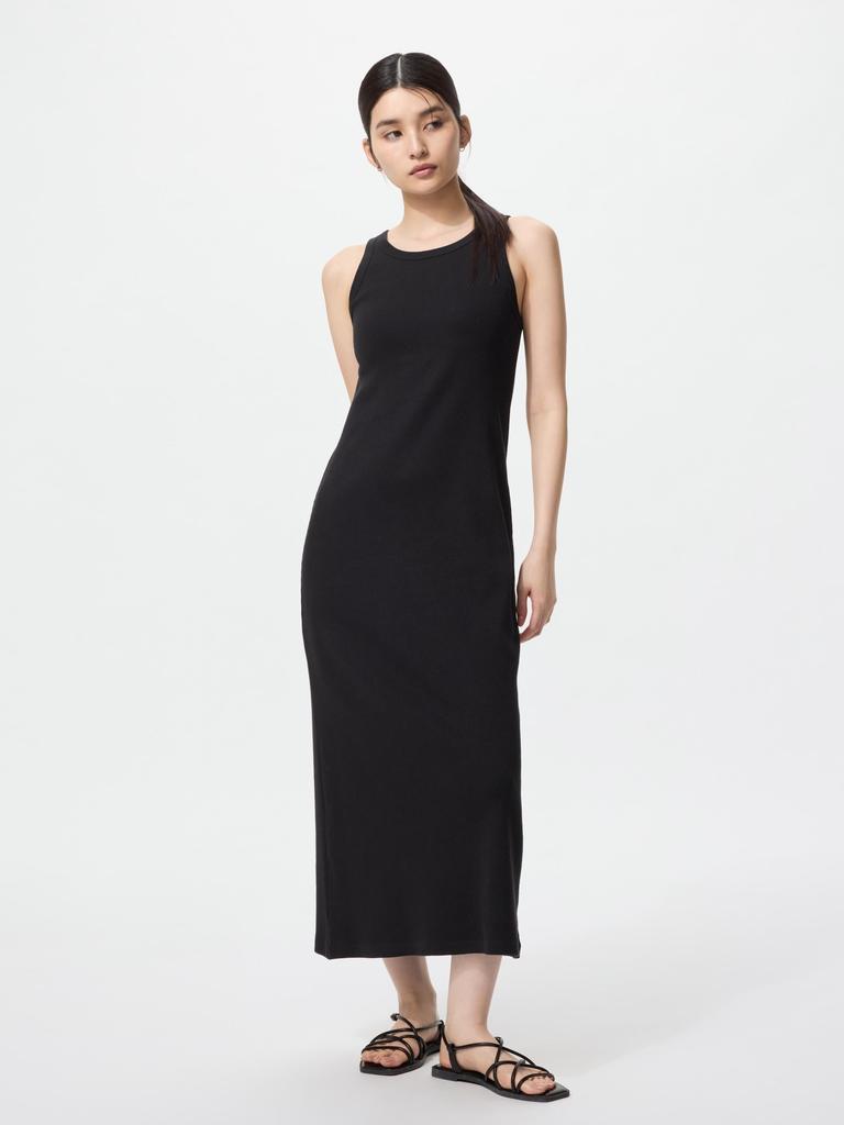 Uniqlo Japan Ribbed Bra Dress Long