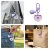 Creative Resin Keychain Decoration Smiling Flower Cloud Heart Bead Bag Pendant Handcrafted Keyring Accessory
