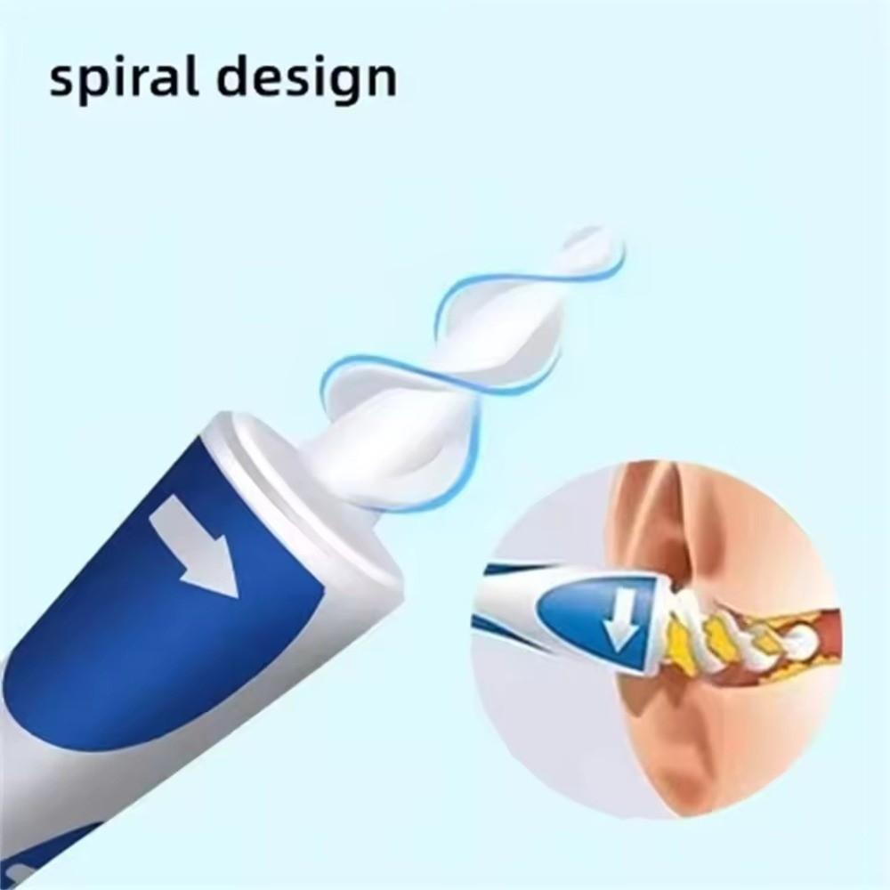 16 Replacement Tips Spiral Ear Cleaner 360° Rotary Ear Wax Remover Tool Ear Curette