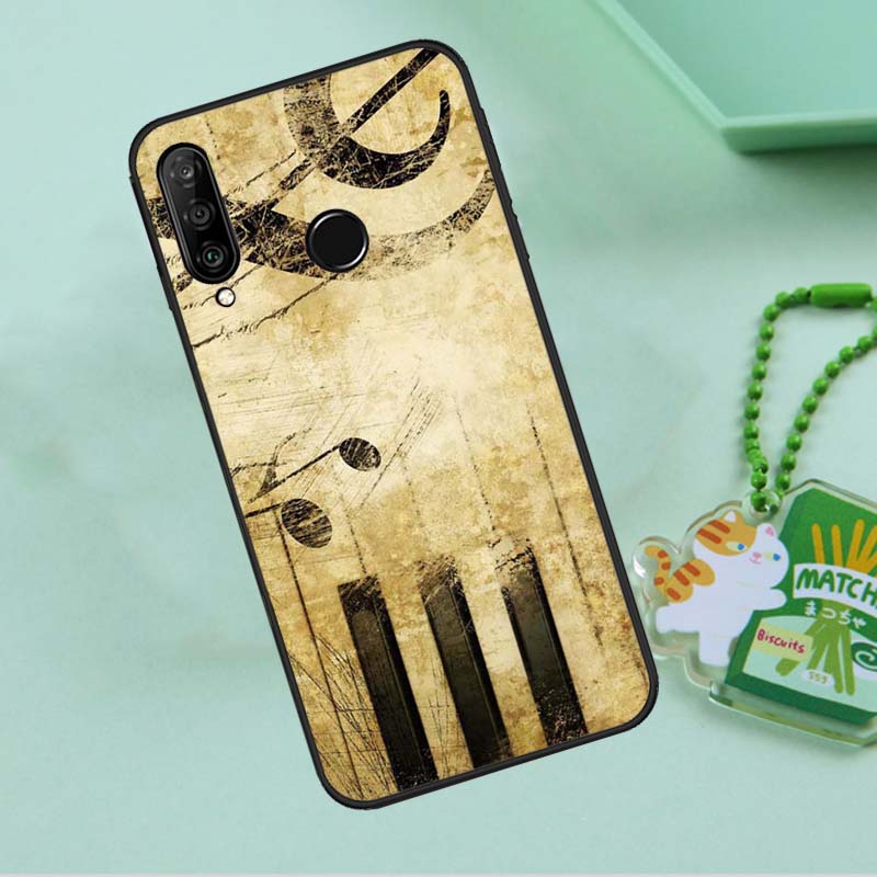 Music Note For Huawei Nova Y90 Y70 Y60 Y61 Y91 Y72 9 10 SE 12i 12s 11i 5T P60 Pro P20 P30 P40 Lite Case