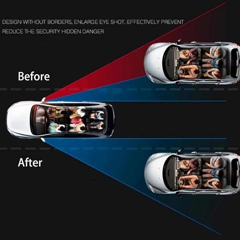 2-piece Set of 360 Degree High-definition Circular Car Rearview Mirrors, Reverse Blind Spot Rearview Mirror Auxiliary Mirror