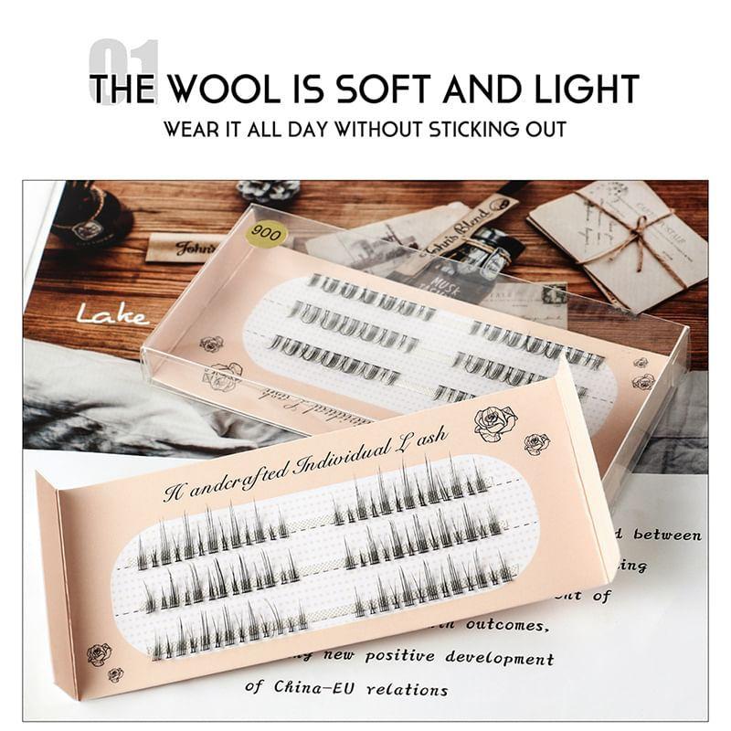 Lashie - Natural Wispy Cluster False Eyelashes (Various Designs)