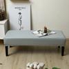 Waterproof Dining Bench Cover PU Stretch Washable Upholstered Bench Slipcover Seat Protector Bench Covers for Dining Room