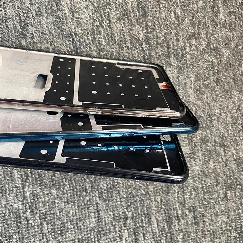 Para Huawei P30 Lite Marco Frontal Carcasa Marco Medio Placa Trasera Chasis+Botón de Encendido y Volumen