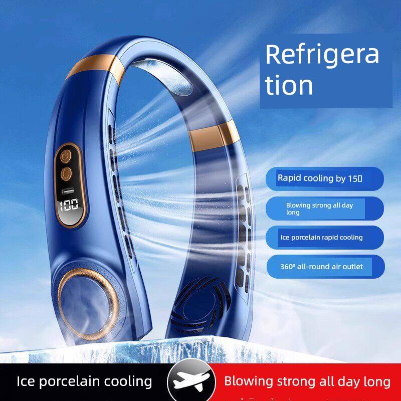 Hanging Neck Fan Bladeless Portable Cooling 2026 New Model Personal Mini USB Electric Fan Rechargeable with Long Battery Life