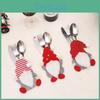 Christmas Cutlery Set Cartoon Faceless Doll Design For Festive Table Decor